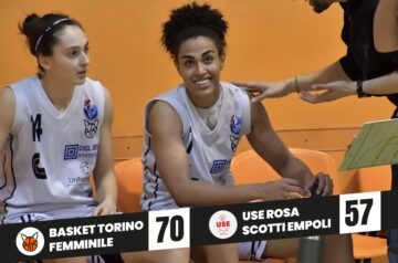 Basket Torino Femminile - USE Rosa Scotti Punteggio partita 70-57