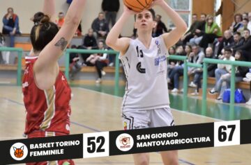 Basket Torino Femminile - San Giorgio Mantovagricoltura Punteggio partita 52-67