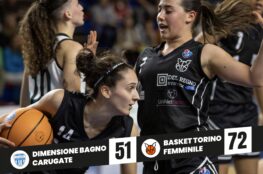 Dimensione Bagno Carugate - Basket Torino Femminile Punteggio partita 51-72